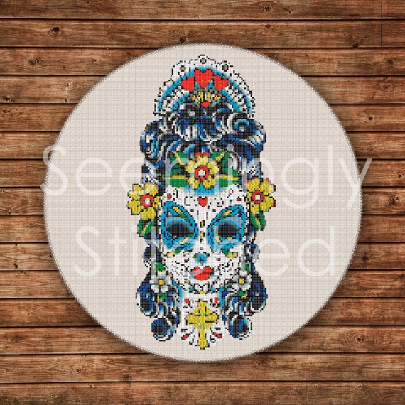 Cross Stitch Pattern - Sugar Skull