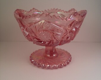 Popular Items For Pink Carnival Glass On Etsy