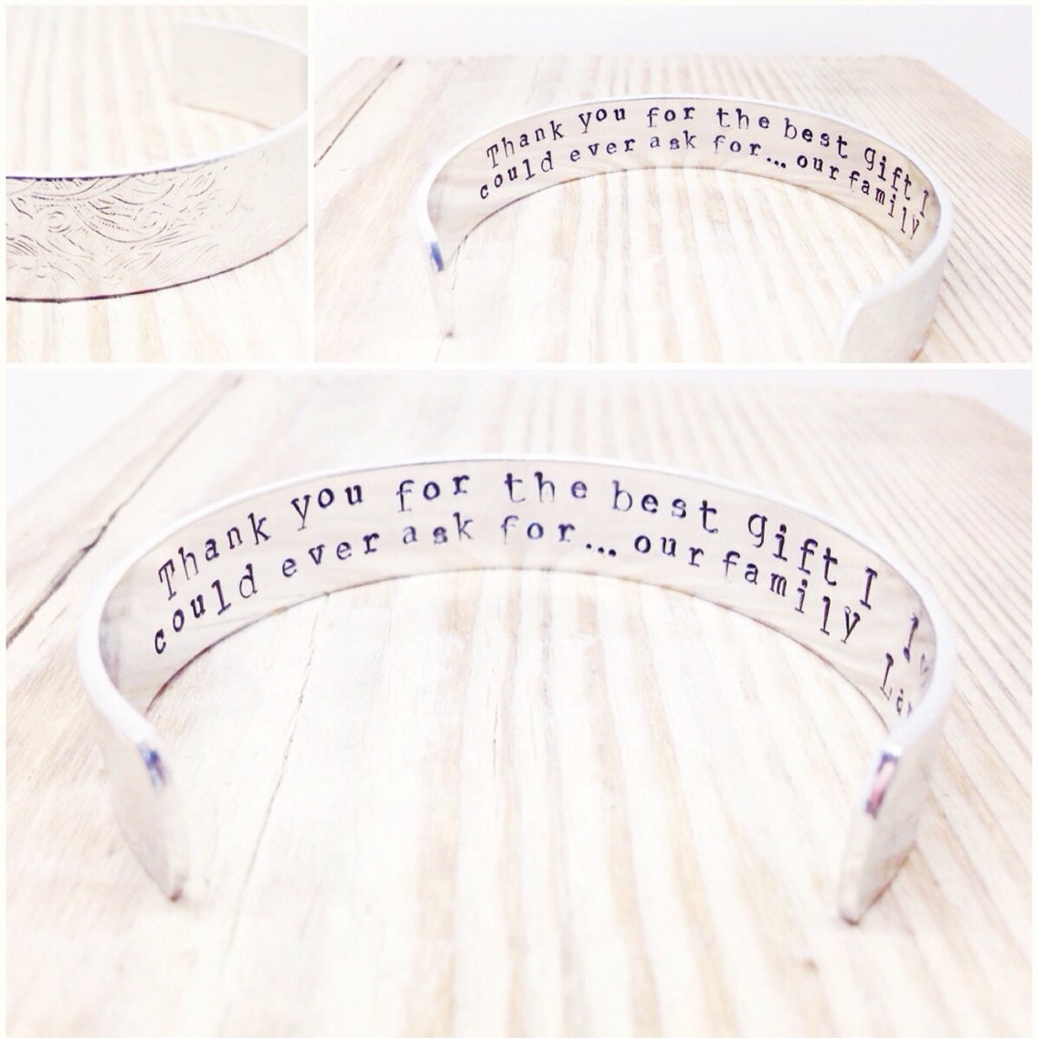 Thank you gift Couples gift New mum gift by GlamAndCoJewellery