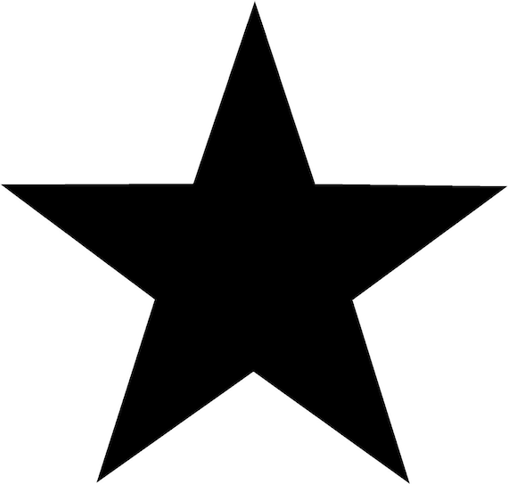 5+Point+Star+Jpg Point Star Solid 5 inch Vinyl Decal - Perfect for Windows, cars ...