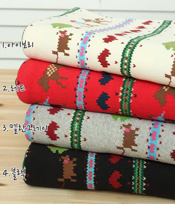 Brushed Stretchy Rib Knit Fabric In 4 Colors By by BonitaFabric