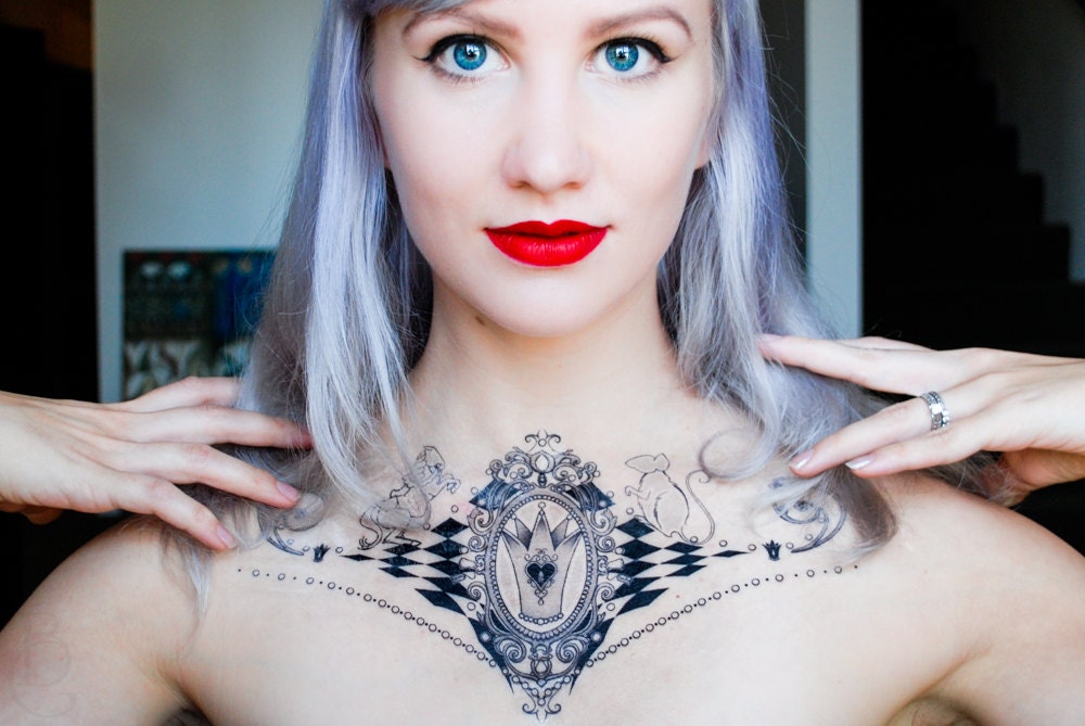 white queen alice in wonderland temporary tattoo white queen alice in wonderland temporary tattoo