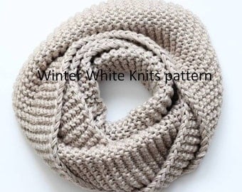 Pattern- knit scarf, PDF Instant Download Knitting Pattern, hand knit scarf pattern, NOT a finished product, a make it yourself tutorial