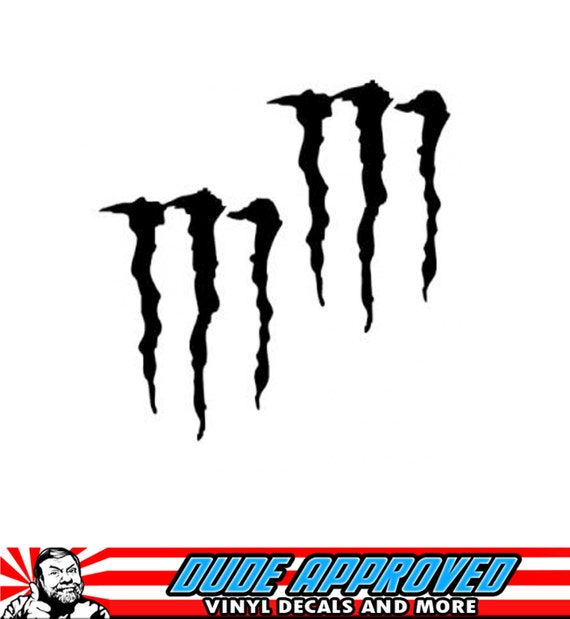 Items similar to 2X Monster Energy Sticker Decals MX Motocross Ken