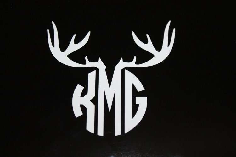 Download Antler Monogram Decal by SOSgifts on Etsy