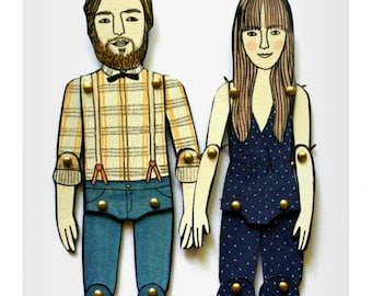 Cut out paper doll | Etsy