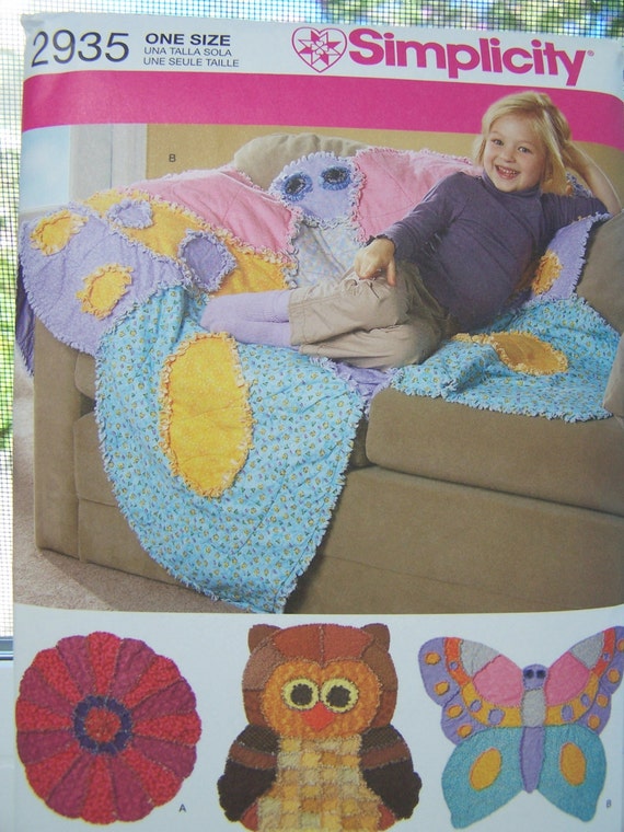 Simplicity 2935 Quilt Pattern Butterfly Quilt by WitsEndDesign