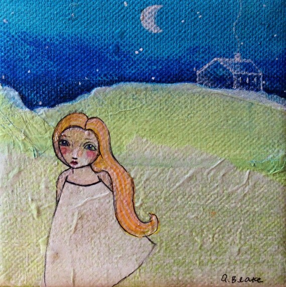 Original Mixed Media Painting Girl Landscape by Artist Ashlie Blake Paintingbliss Original Mixed Media Painting Girl Landscape by Artist Ashlie Blake Paintingbliss