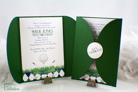 Golf Themed Birthday Party Invitations 6