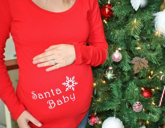 santa maternity shirt