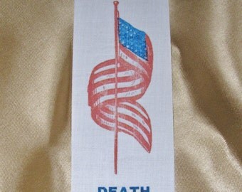 Patriotic Civil War Ribbon - Death to Traitors