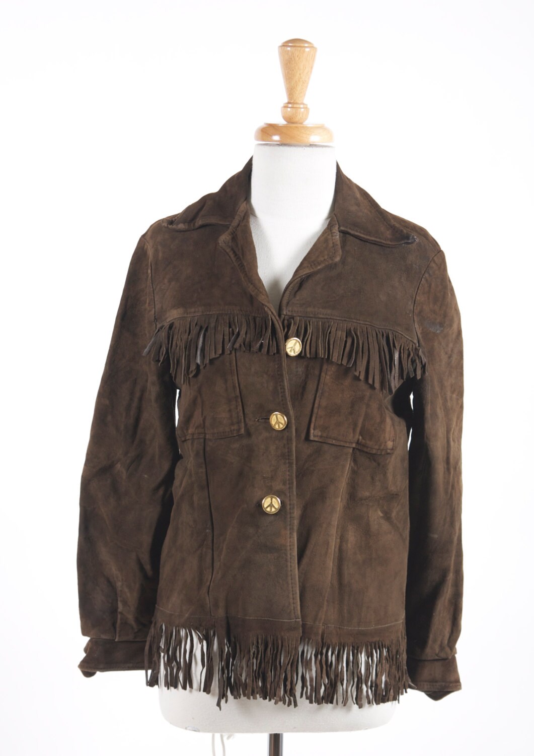 vintage suede fringe jacket