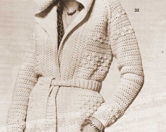 puppy crochet pattern jacket Hooded Sweater Vintage Coat Pattern Crochet Jacket