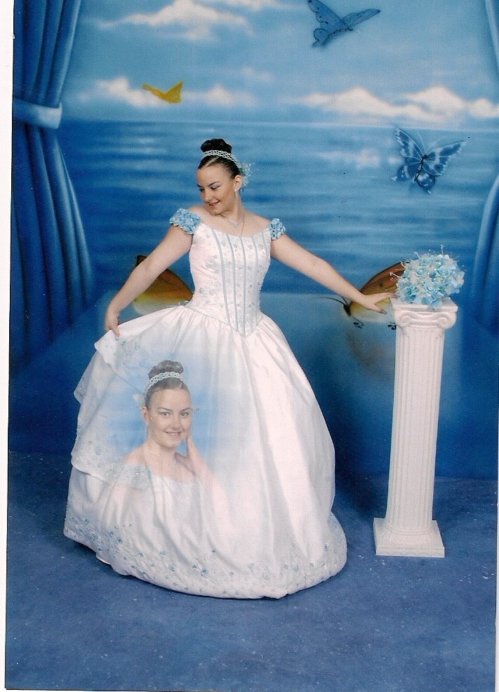 Quinceanera Crochet Doll BlueWhite Quinceanera Doll Bouquet