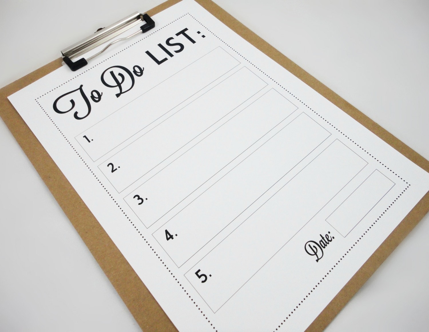 make a to do list