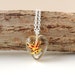 SALE: Little Fish Necklace, Goldfish Swimming in Resin Heart Pendant, Fish Jewelry, Resin Jewelry, UK (1713)