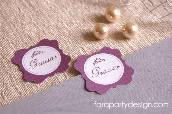 Sofía the First Inspired Princess Party Printable Collection- Thank you Tags by Fara Party Design Il_570xn