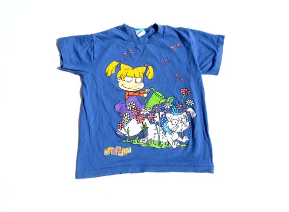 90s Nickelodeon Cartoon Rugrats Angelica Cat tee tshirt top