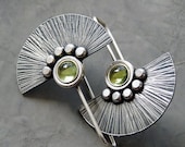 Sterling Silver Fun Earrings with Peridot