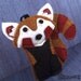Felt Animal Ornament, Christmas Tree Decoration - Xelpho the Red Panda