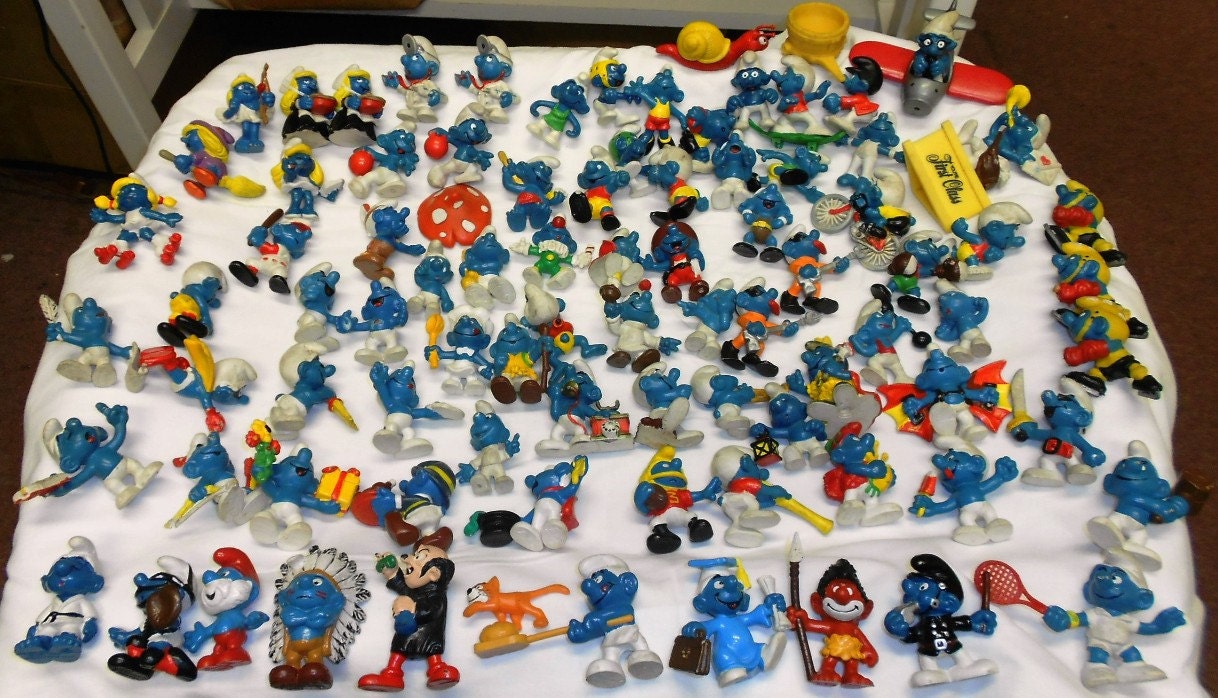 old smurf toys