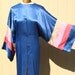 RESERVED for nikolethepilot Vintage 40s Kimono Robe / Silk Robe / Sky Blue Robe / Asian Jacket