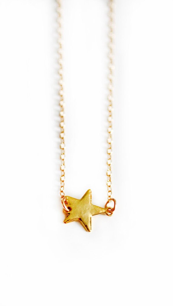 gold STAR necklace