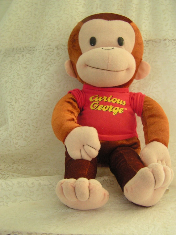 vintage curious george doll