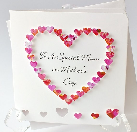 Handmade 3D Mother's Day Card, Personalised, Personalized, To A Special ...