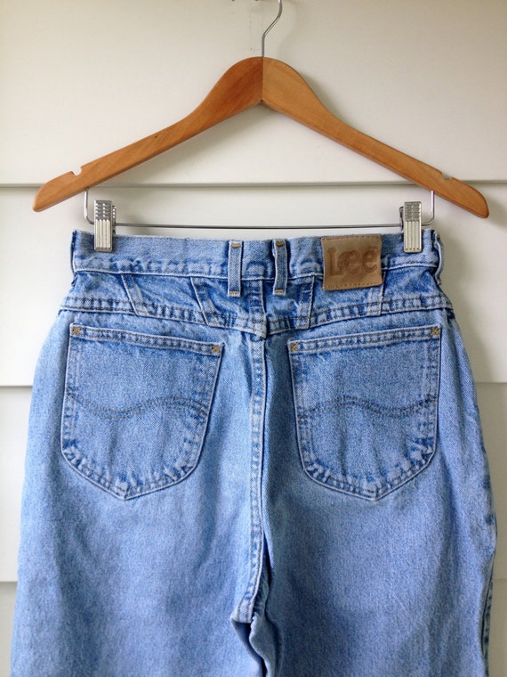 Vintage Lee Mom Jeans 1980s 1990s Very High by redpathvariety