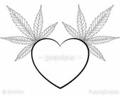 Printable Adult Color Page Marijuana Mary Jane by PurpleDaizieArts