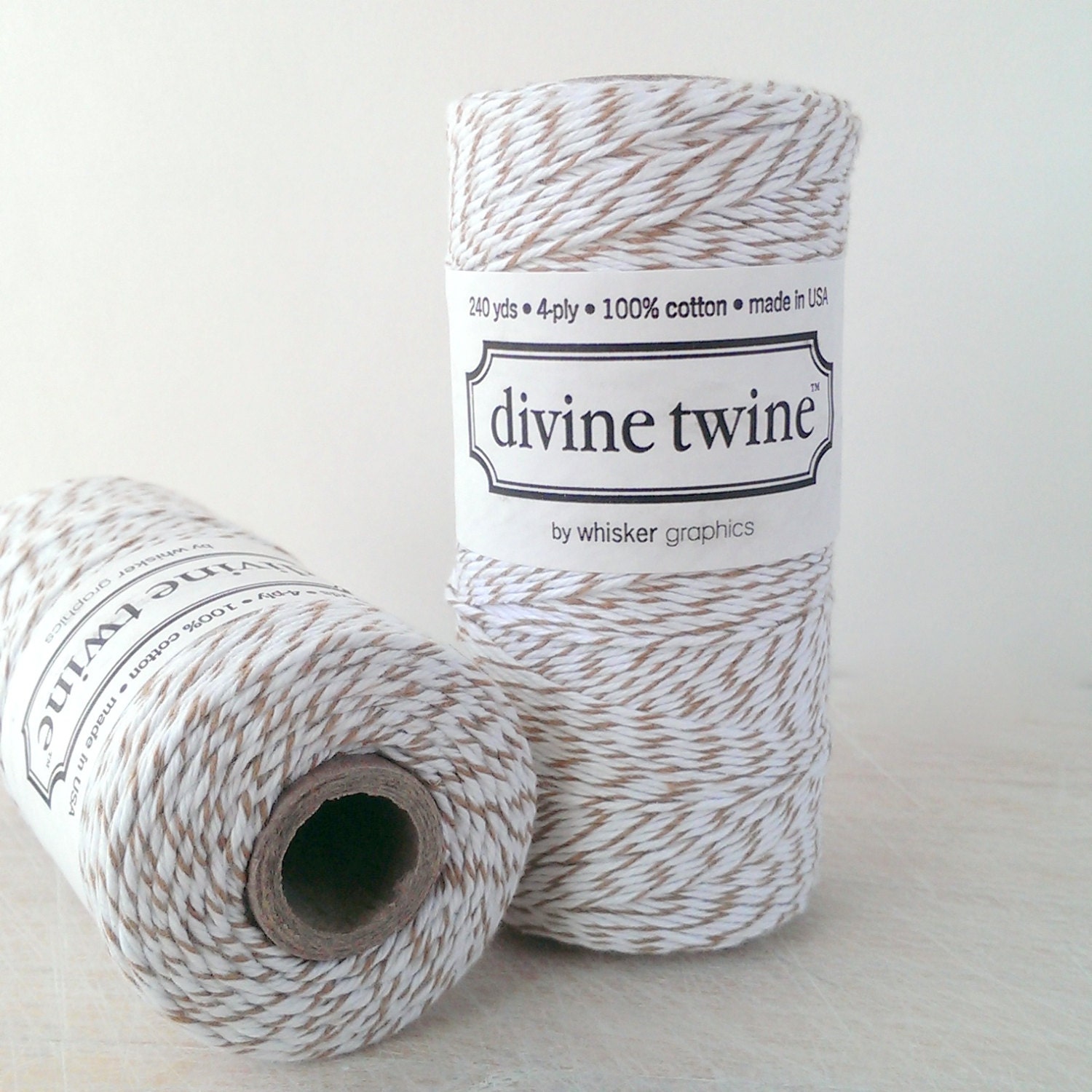 Brown twine full spool 240 yards Divine Twine light brown bakers