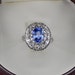 Very rare Natural no heat sapphire and diamond antique Edwardian ring