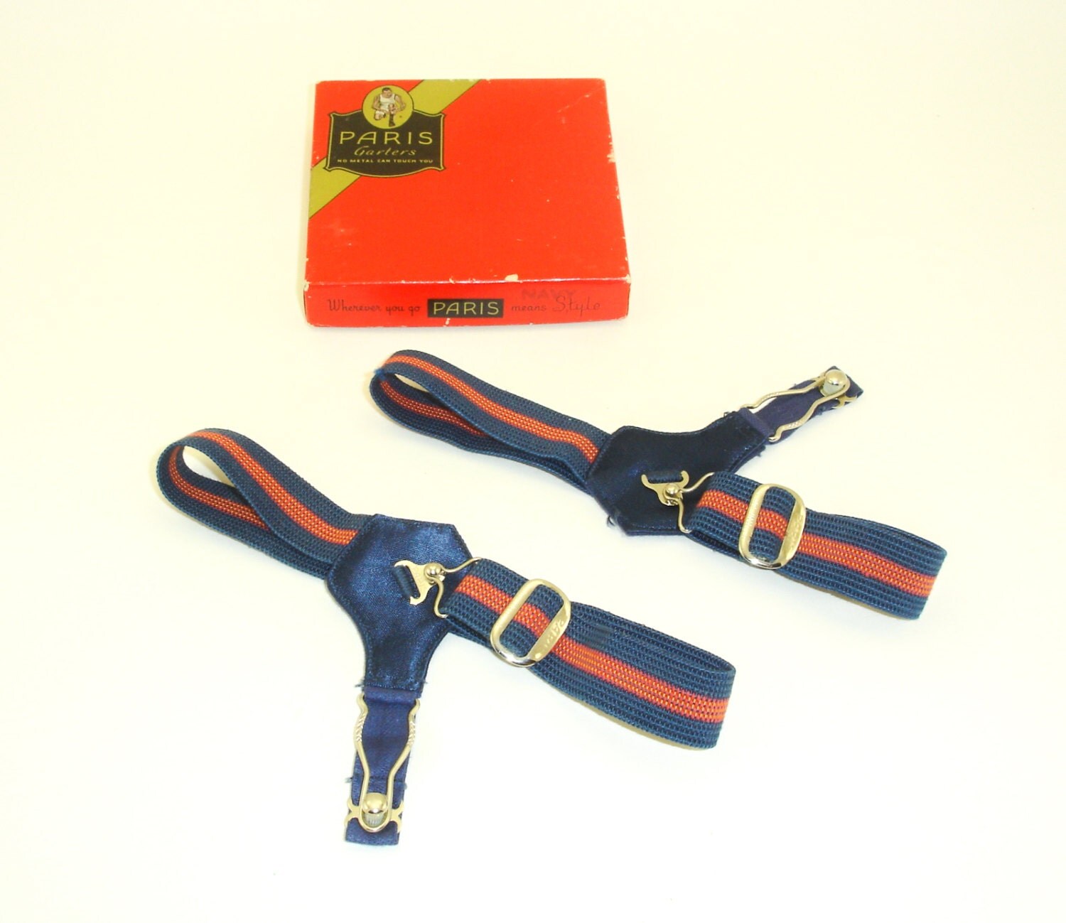 1950s Mens Sock Garters Vintage Mad Men Era Unworn New Old