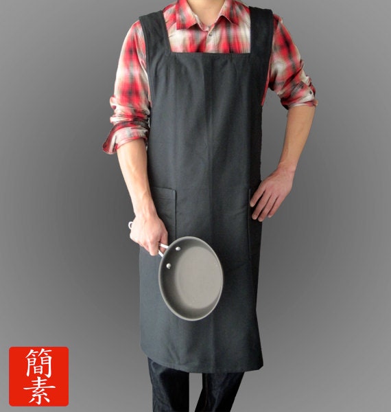 Japanese Apron The Original No Ties Apron Mens by KansoAprons