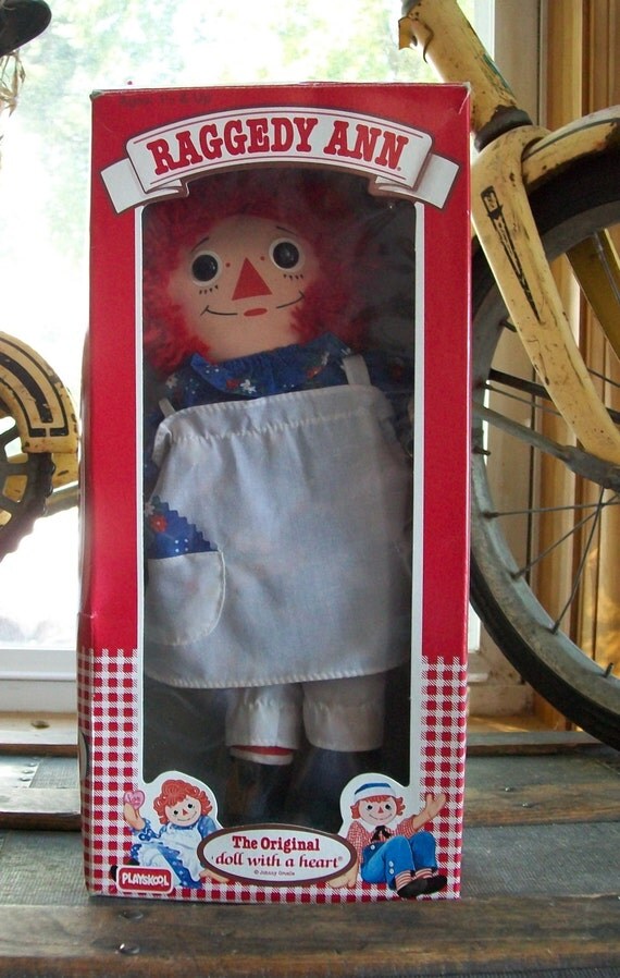 1987 12 Raggedy Ann Doll With Box By Playskool