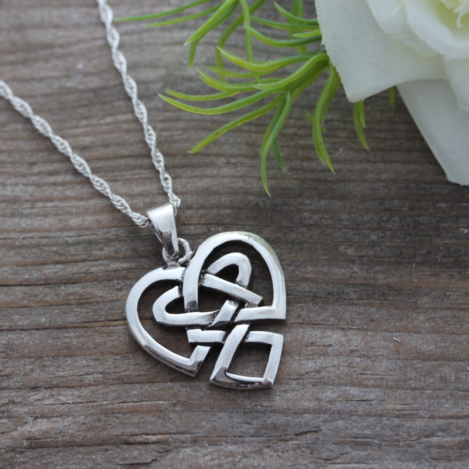 Irish Jewelry Sterling Silver Celtic Heart Anniversary