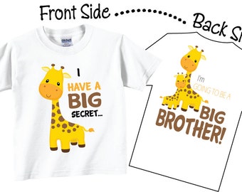 I'm Going To be A Big Brother Shirts and Tshirts Giraffe Tees