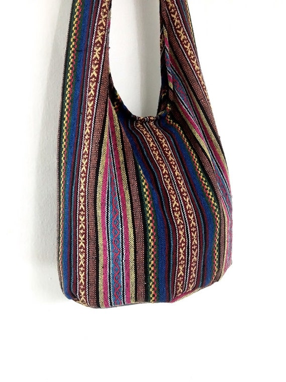 Woven Cotton Bag Hippie bag Hobo Boho bag Shoulder bag Sling
