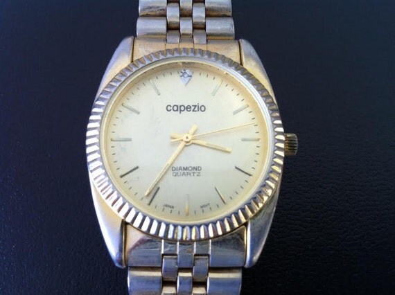 Classic Capezio Watch   Diamond Dial Quartz Men's By Delovelyness