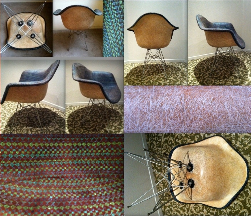 EAMES ALEXANDER GIRARD Diamond Checker Fabric Blue Green Brown Zenith ...