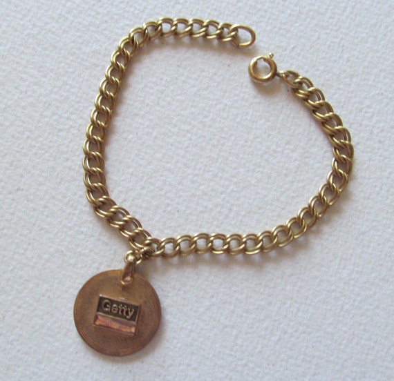 Vintage 1/20 12K GF bracelet with charm by lolatrail on Etsy