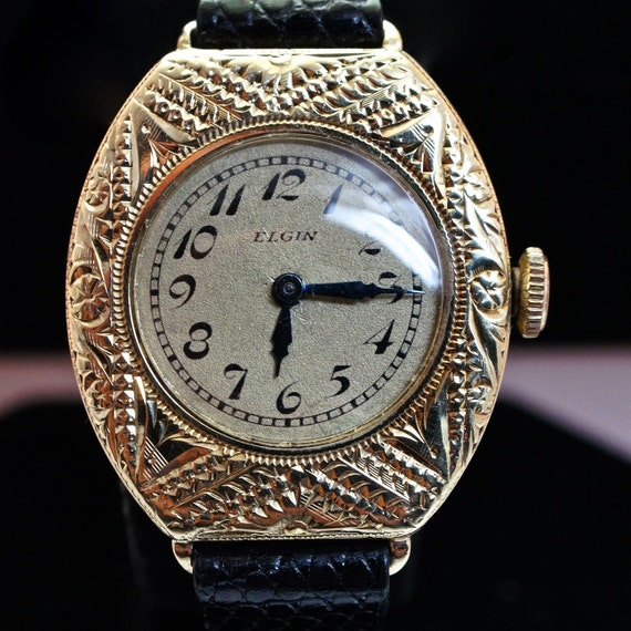 Vintage Ladies Elgin Gold Filled Wrist Watch by JamieKatesJewelry