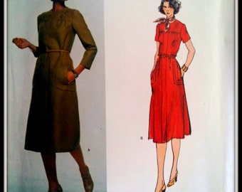 Vogue Designer Original 1531 Sybil Connolly Misses' Dress Size 12 Uncut
