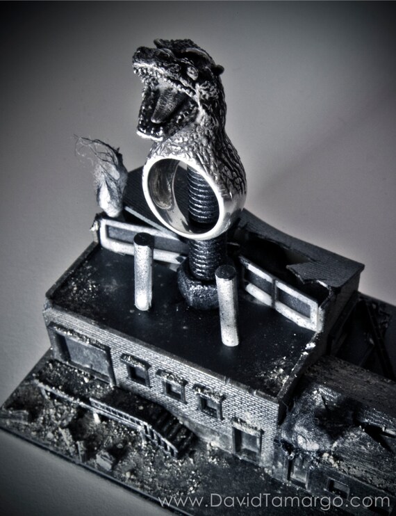 Godzilla ring by David Tamargo