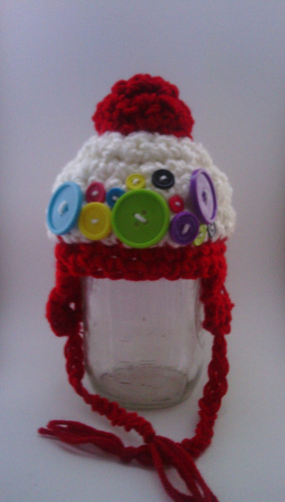Items similar to Crocheted Gumball Machine Hat on Etsy