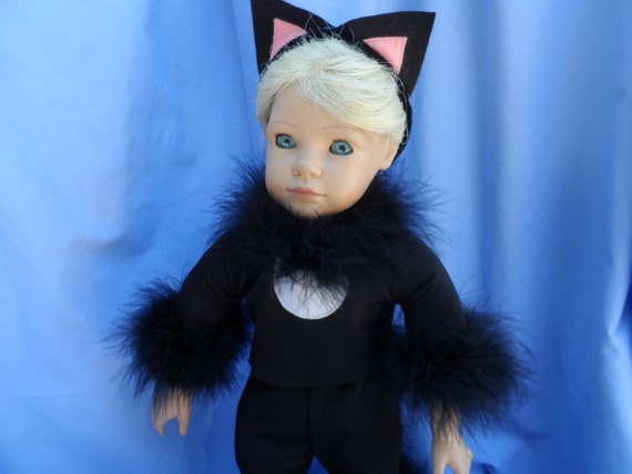 American Girl Doll Black Kitty Cat Halloween Costume