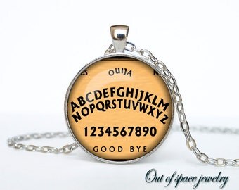 Halloween necklace Halloween pendant Halloween jewelry Cothic Vintage Vintage Ouija Board Pendant Antique Style Spirit World Pendant
