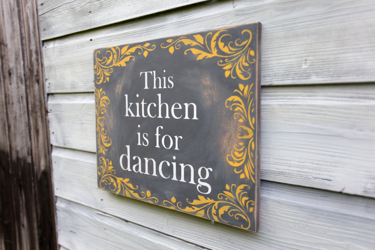 this kitchen is for dancing wall art