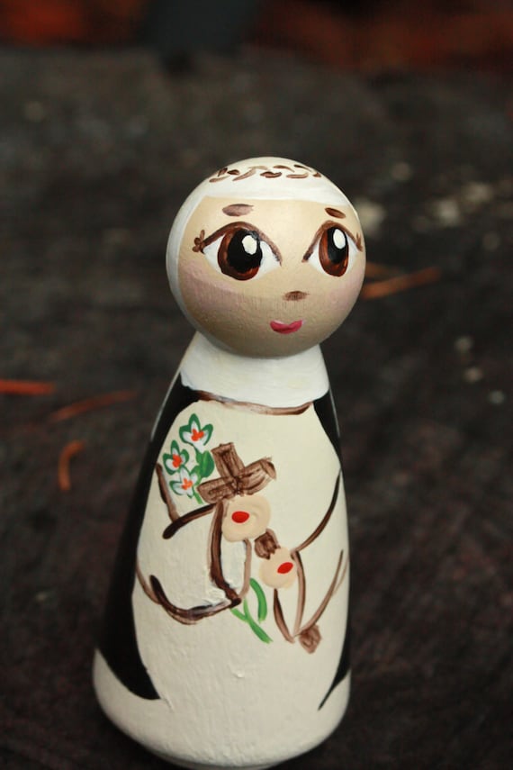 St Catherine of Siena Peg Doll